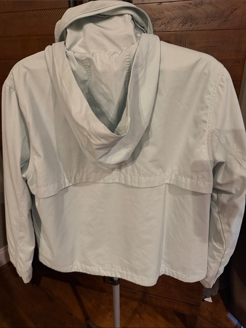 Athleta Light Mint Green Utility Jacket with hood - Picture 3 of 4